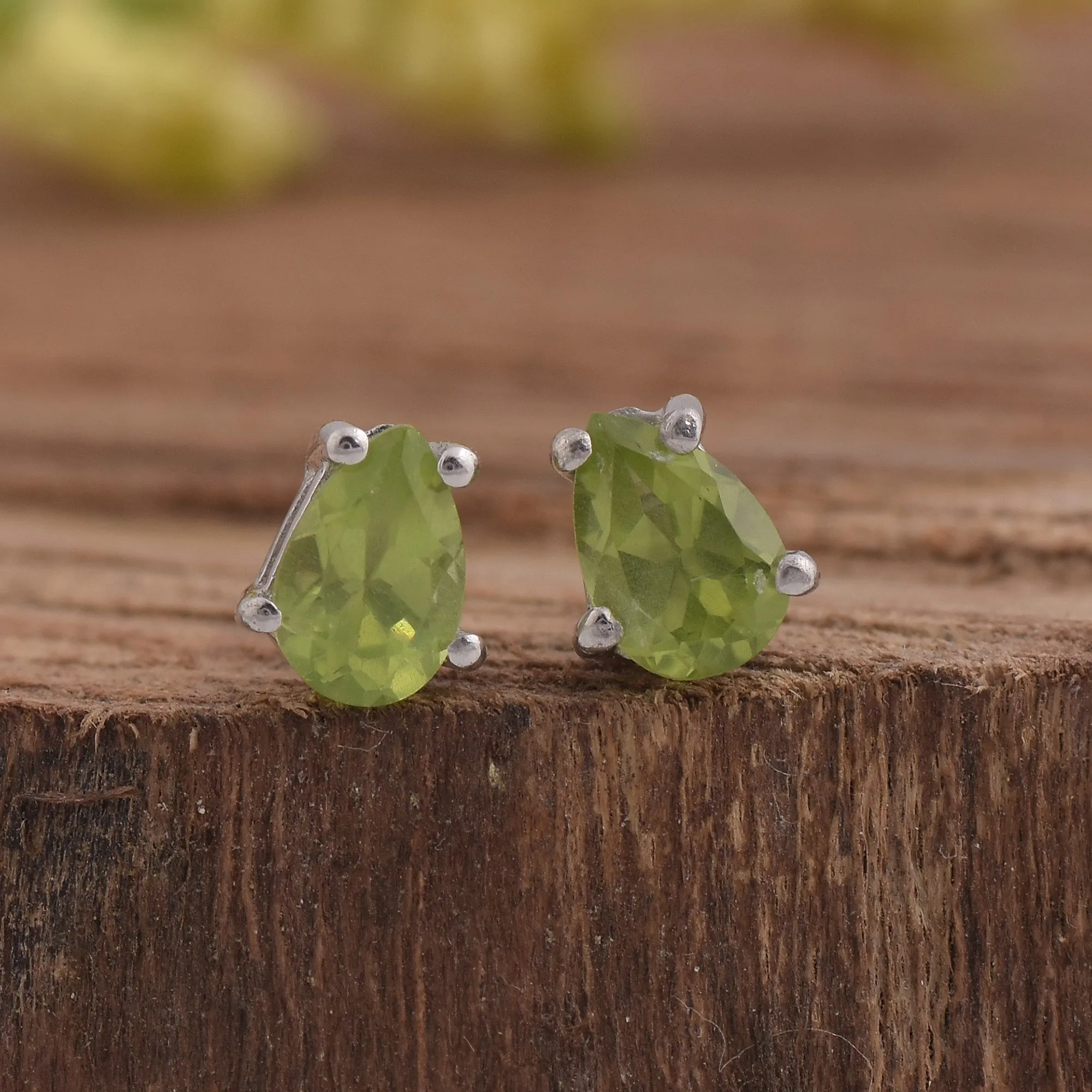 Peridot Studs