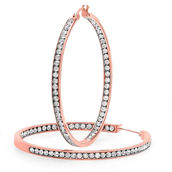 Piatella Diamond Hoop Earrings