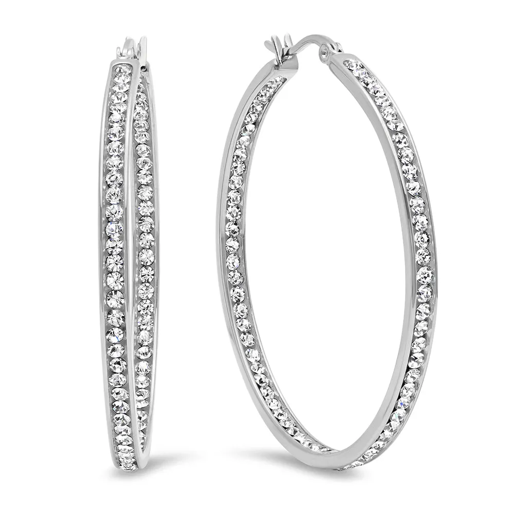 Piatella Diamond Hoop Earrings