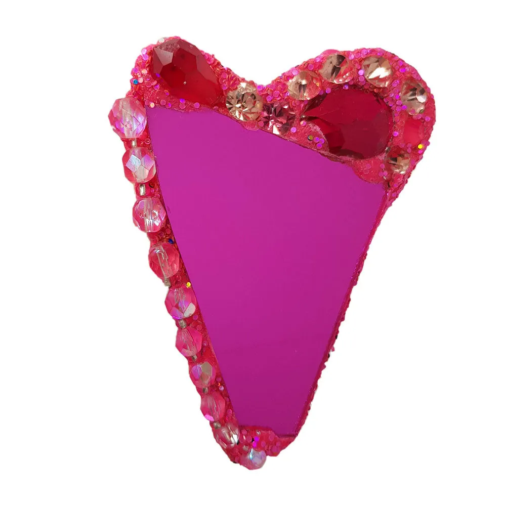 PINK HEART BROOCH