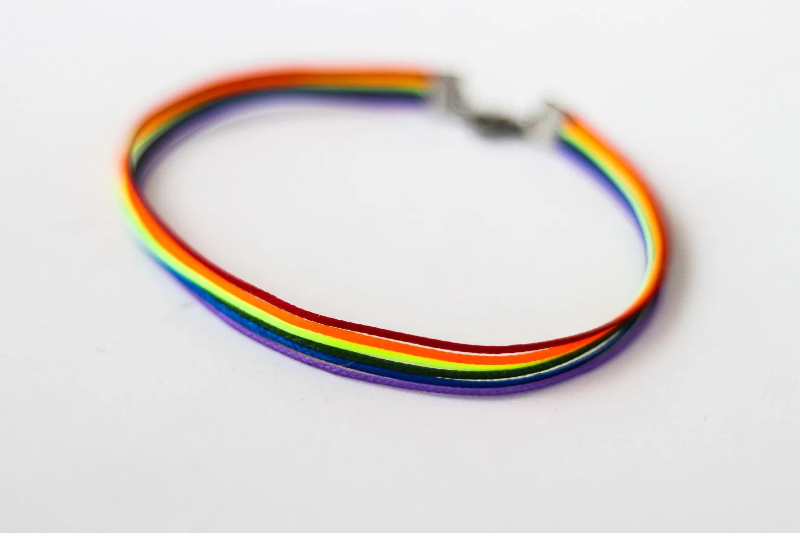 Pride anklet for men, rainbow flag ankle bracelet