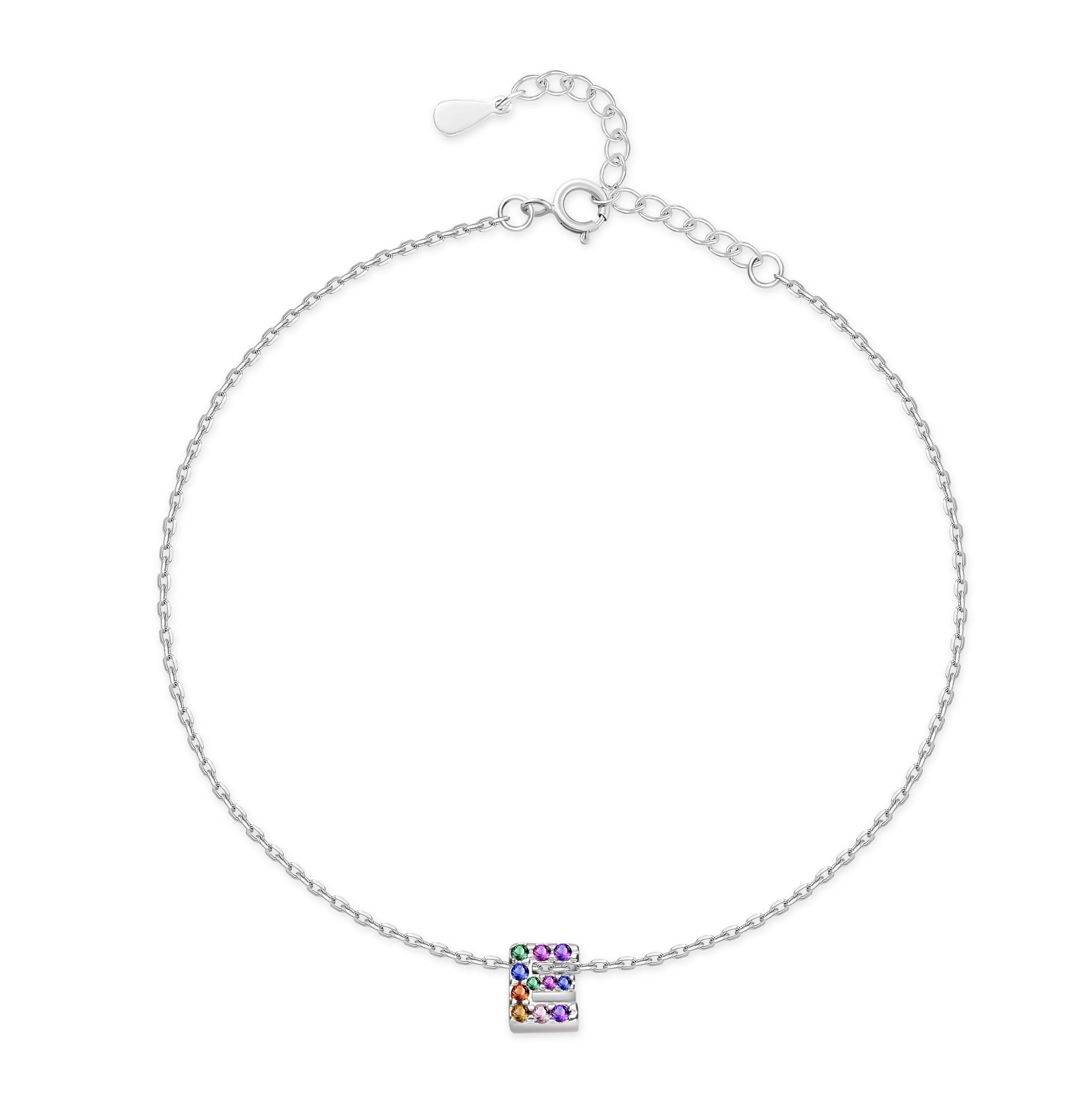 "Silver Initial" Anklet