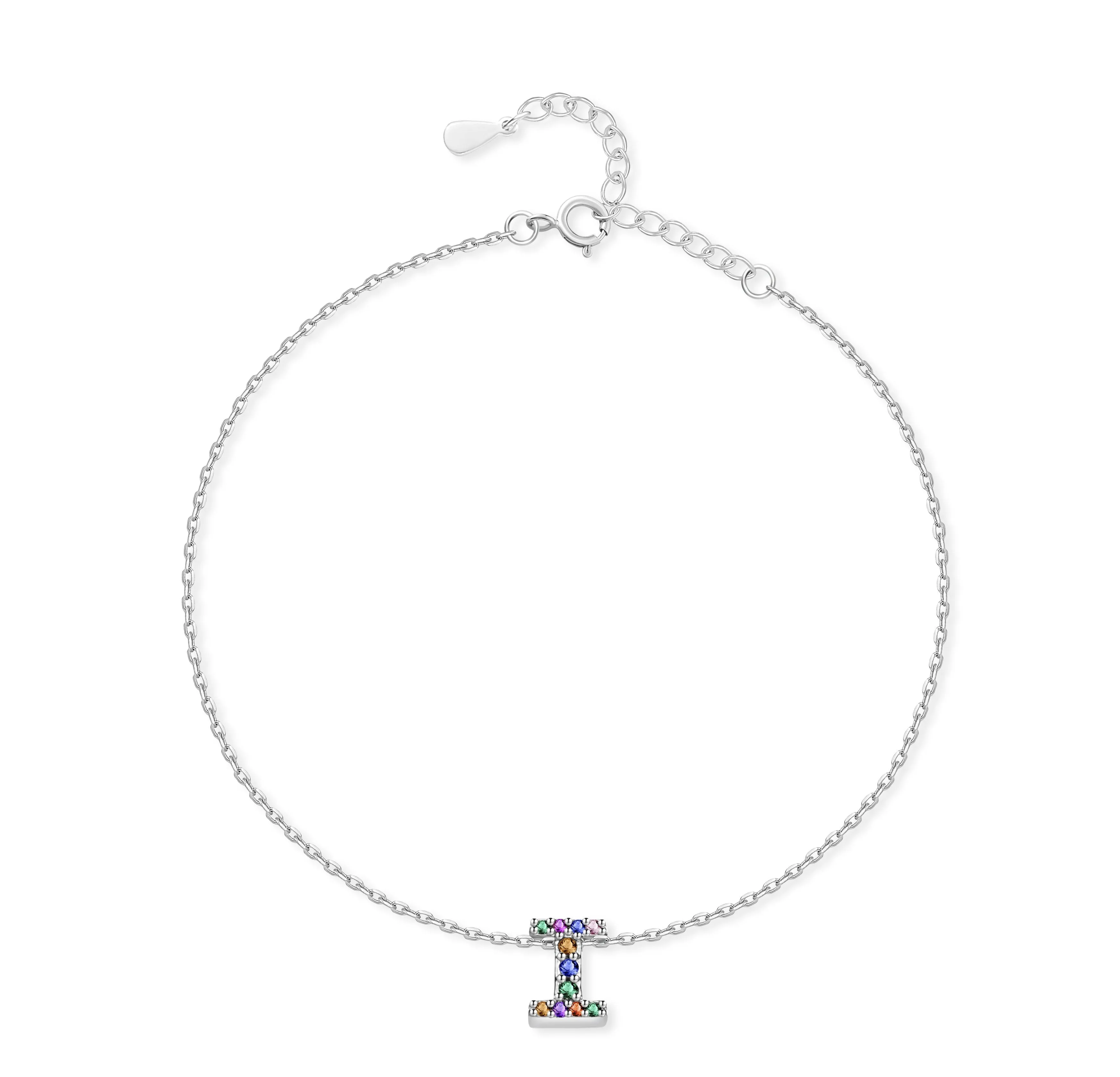 "Silver Initial" Anklet