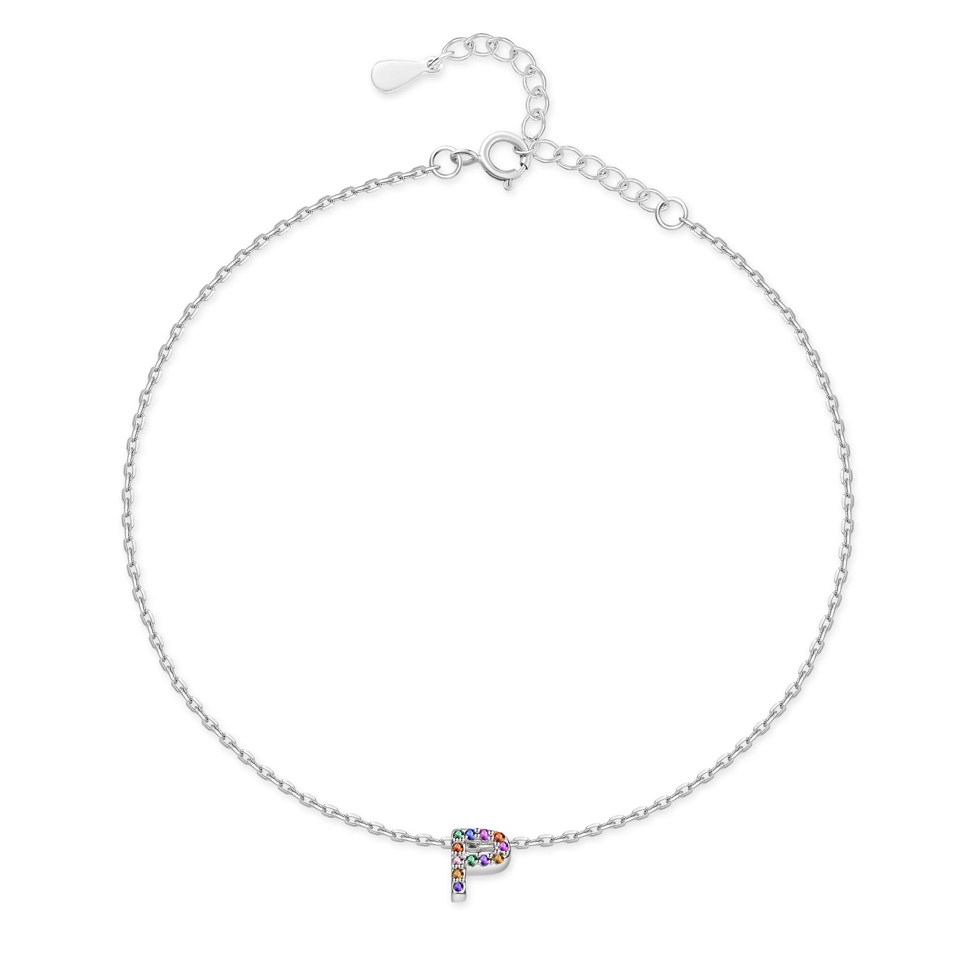 "Silver Initial" Anklet