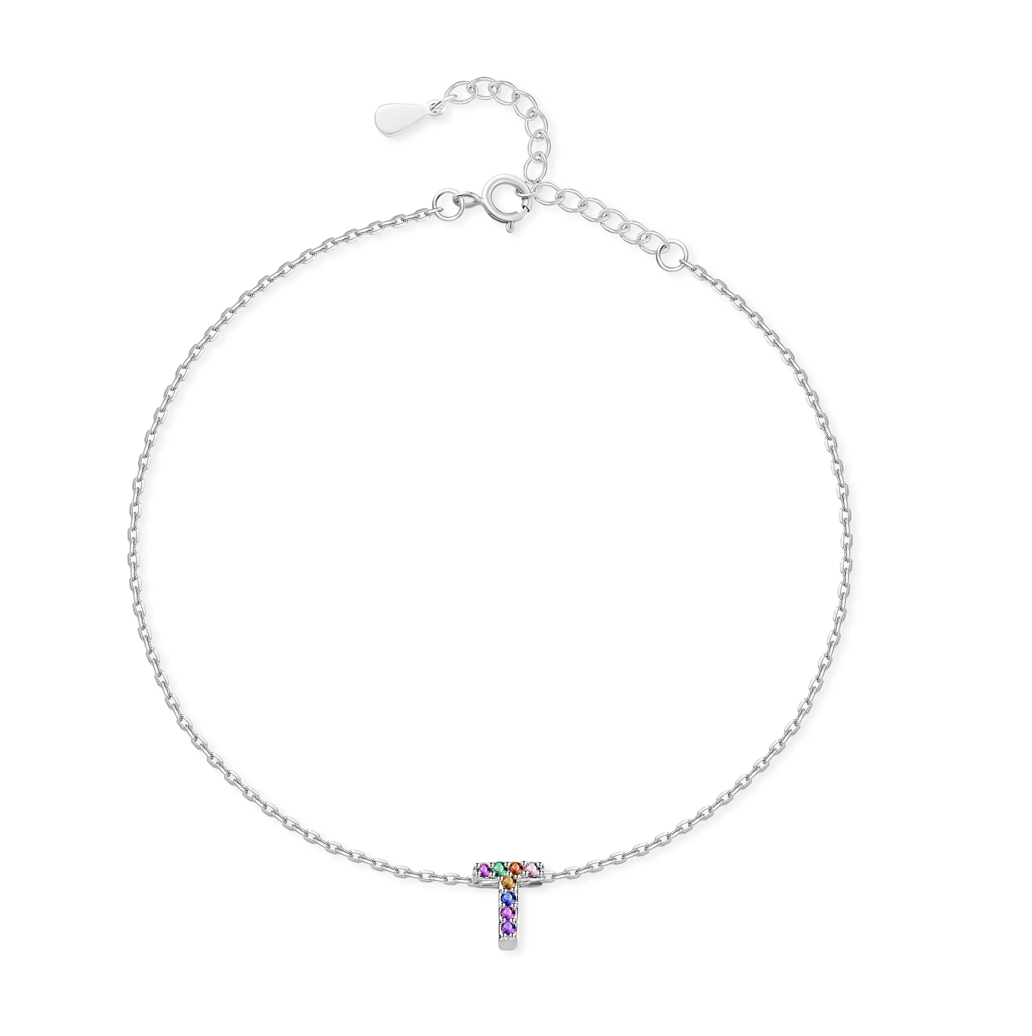 "Silver Initial" Anklet