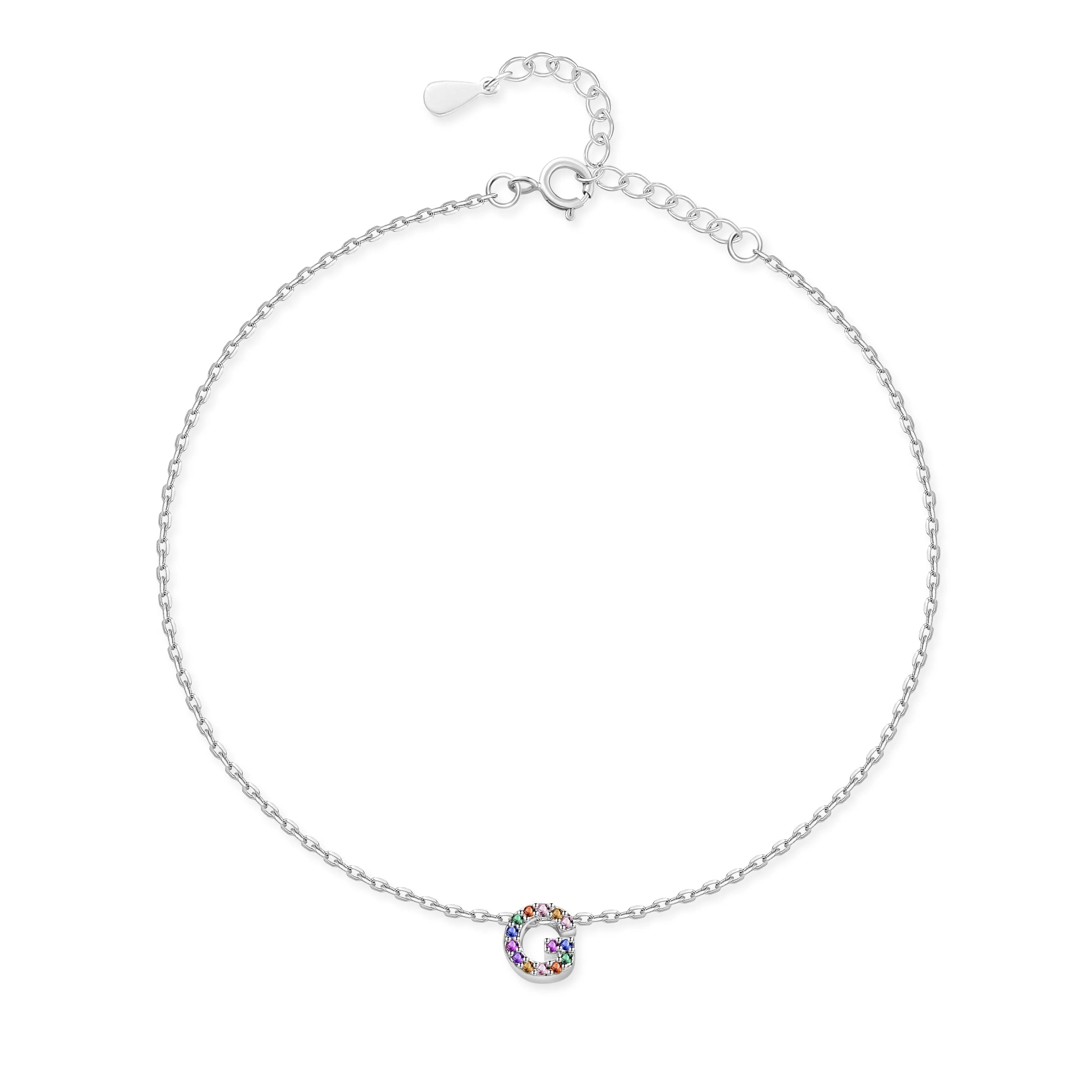 "Silver Initial" Anklet