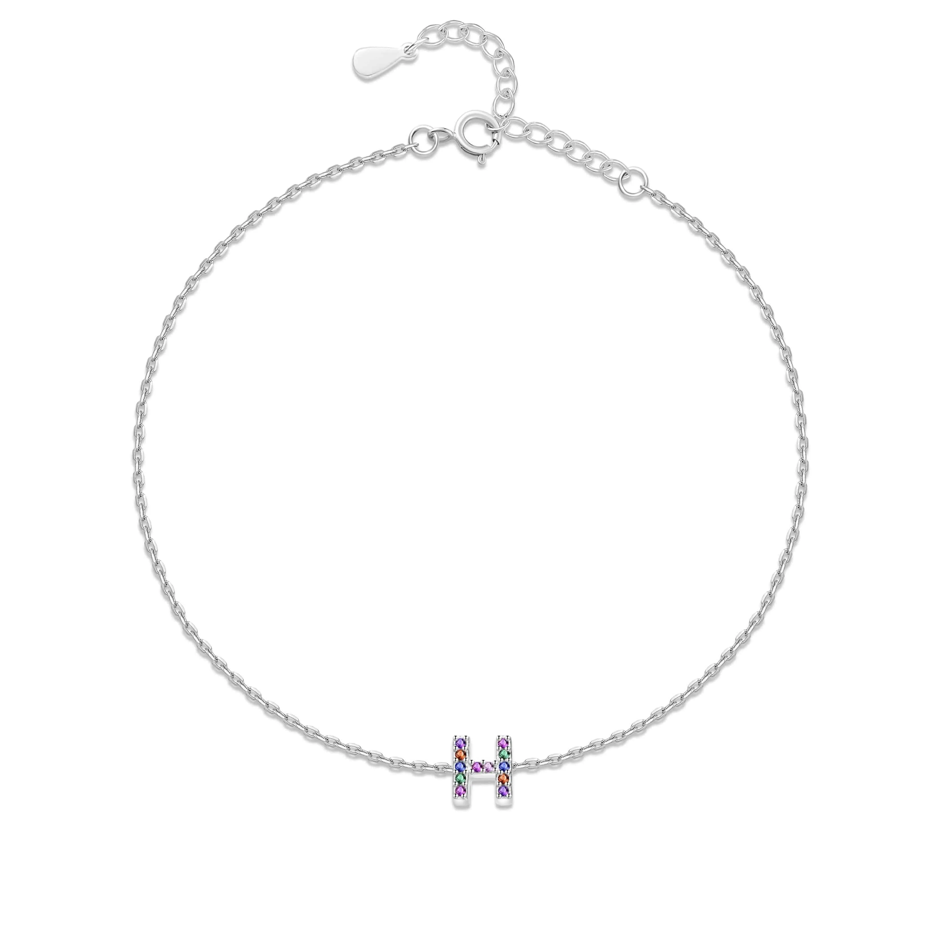 "Silver Initial" Anklet