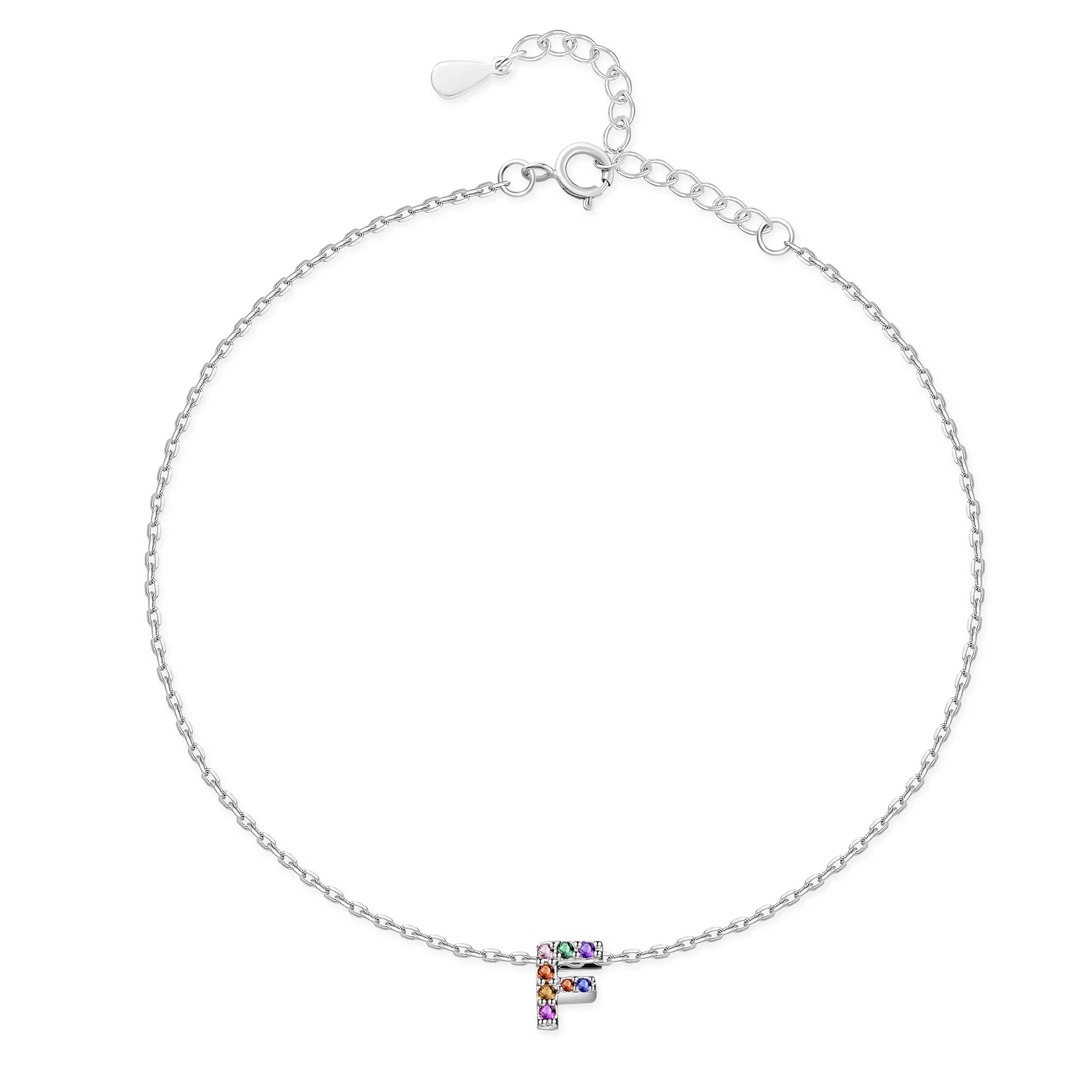 "Silver Initial" Anklet