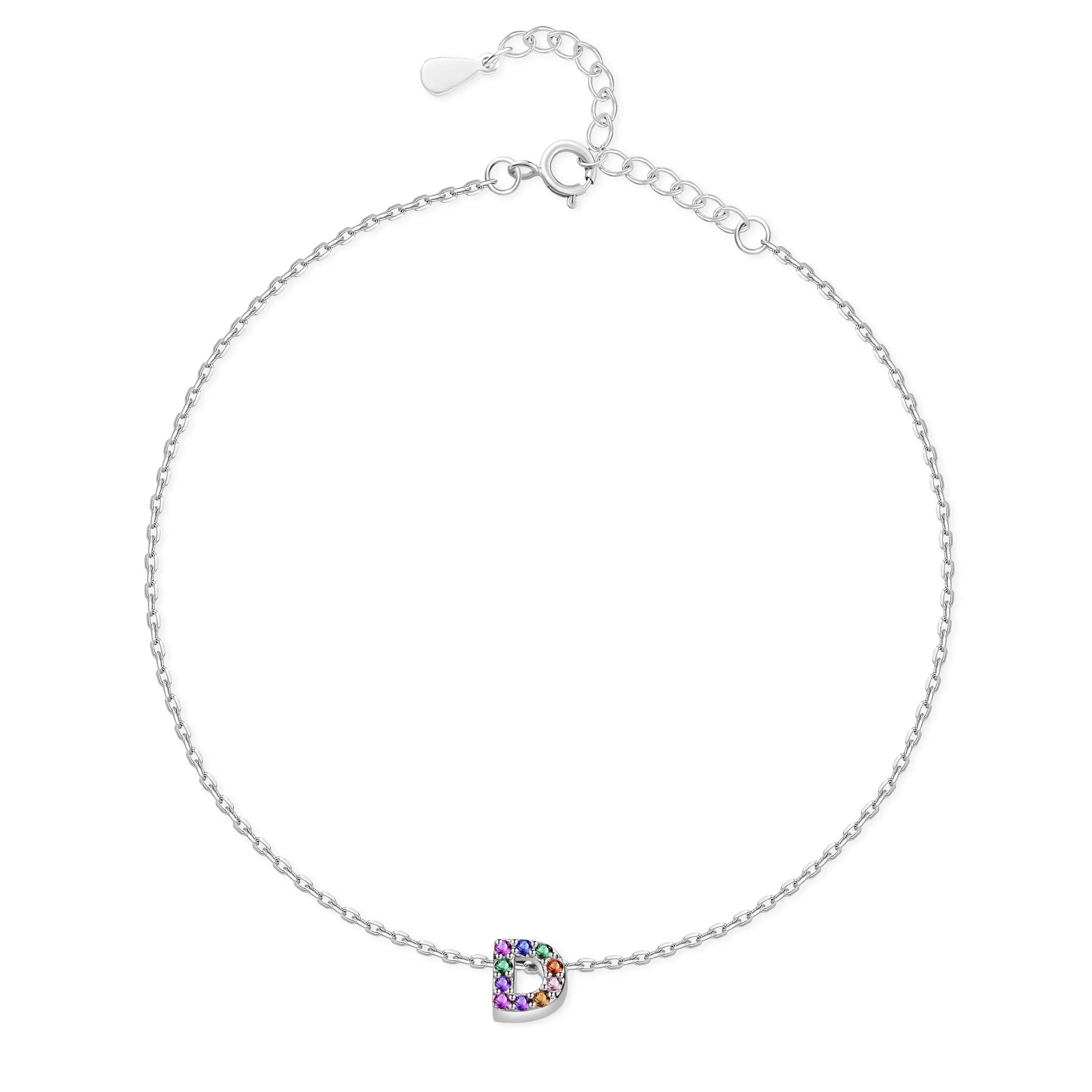 "Silver Initial" Anklet