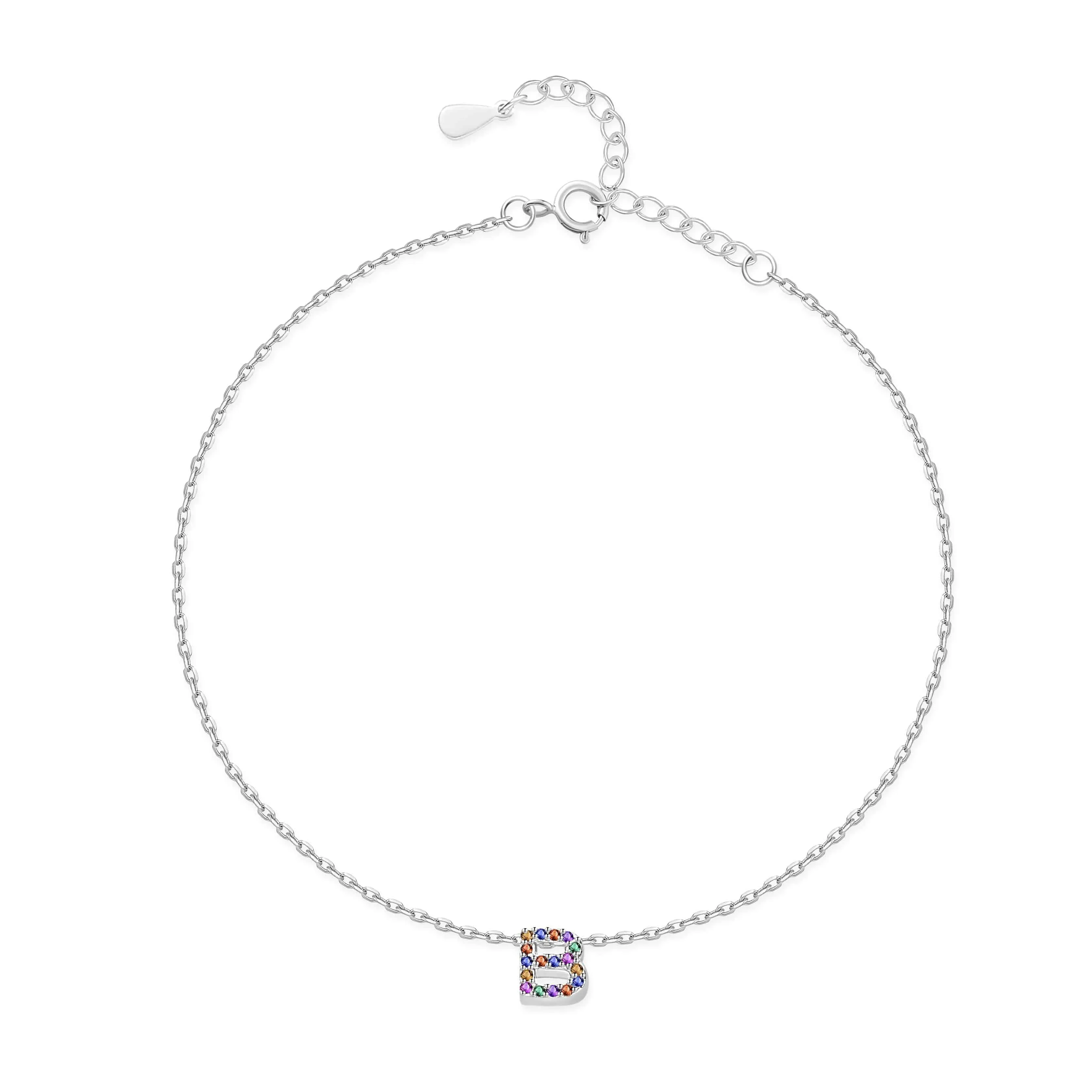 "Silver Initial" Anklet