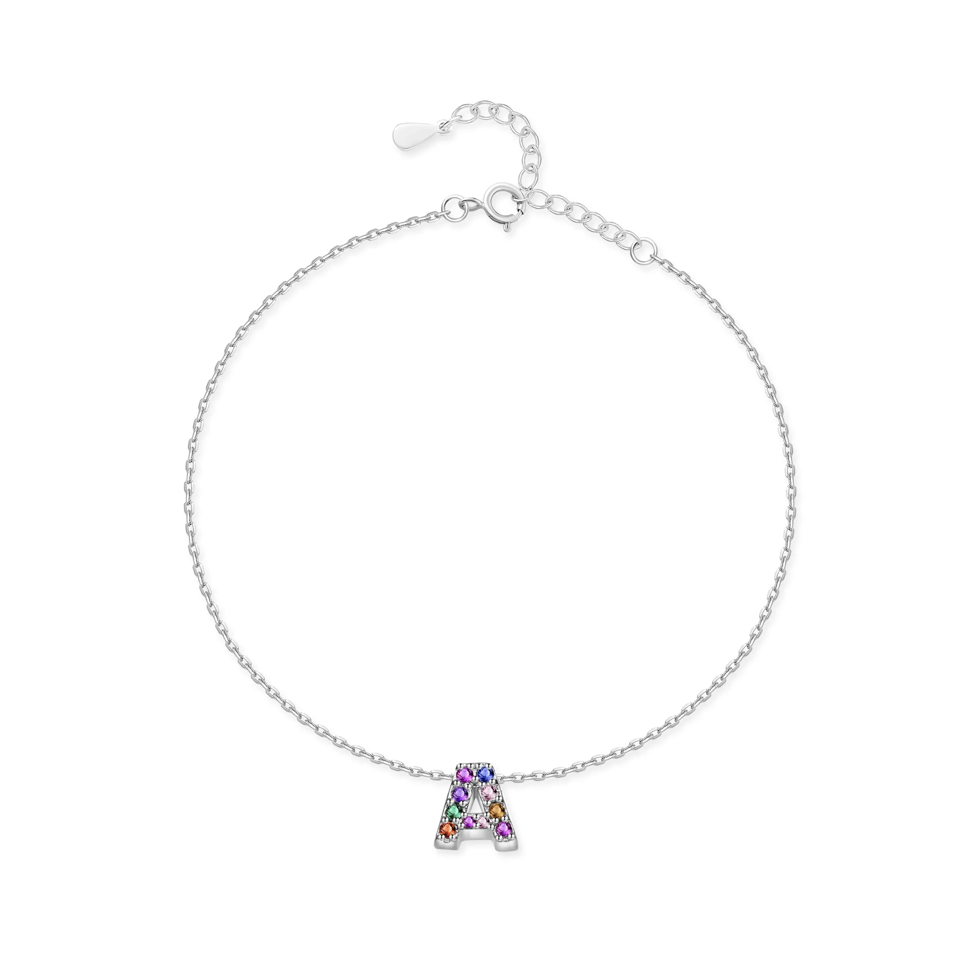 "Silver Initial" Anklet