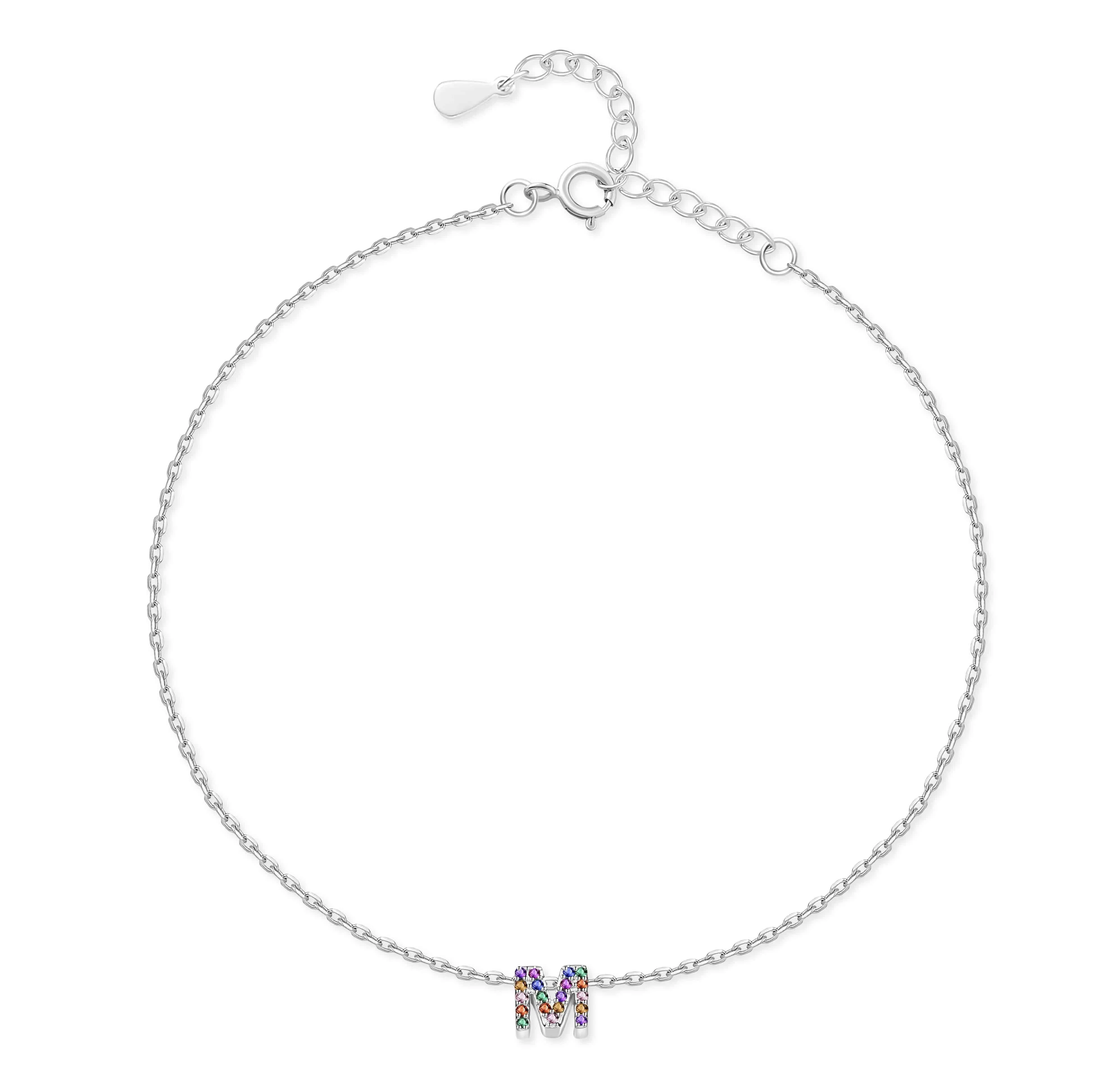 "Silver Initial" Anklet