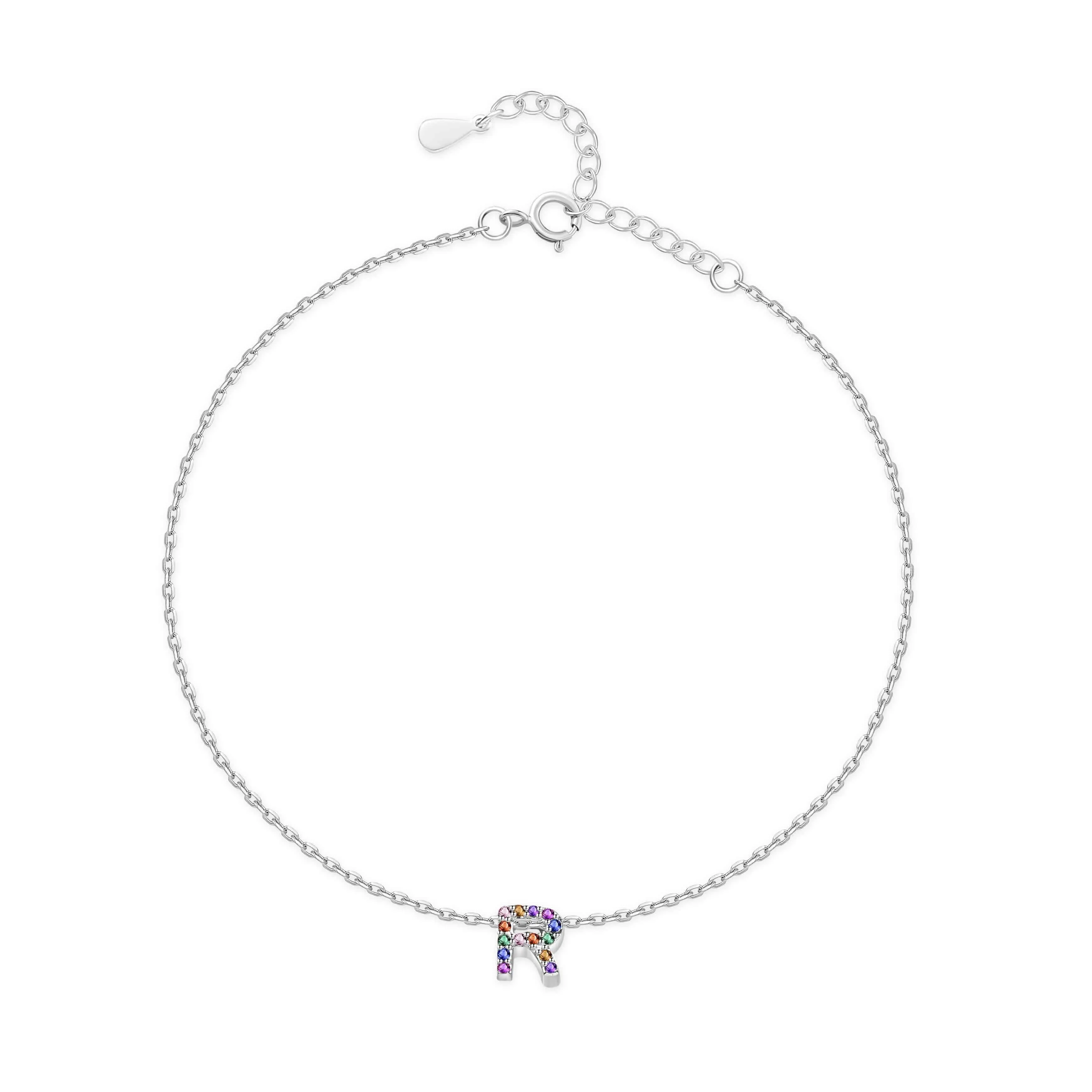 "Silver Initial" Anklet