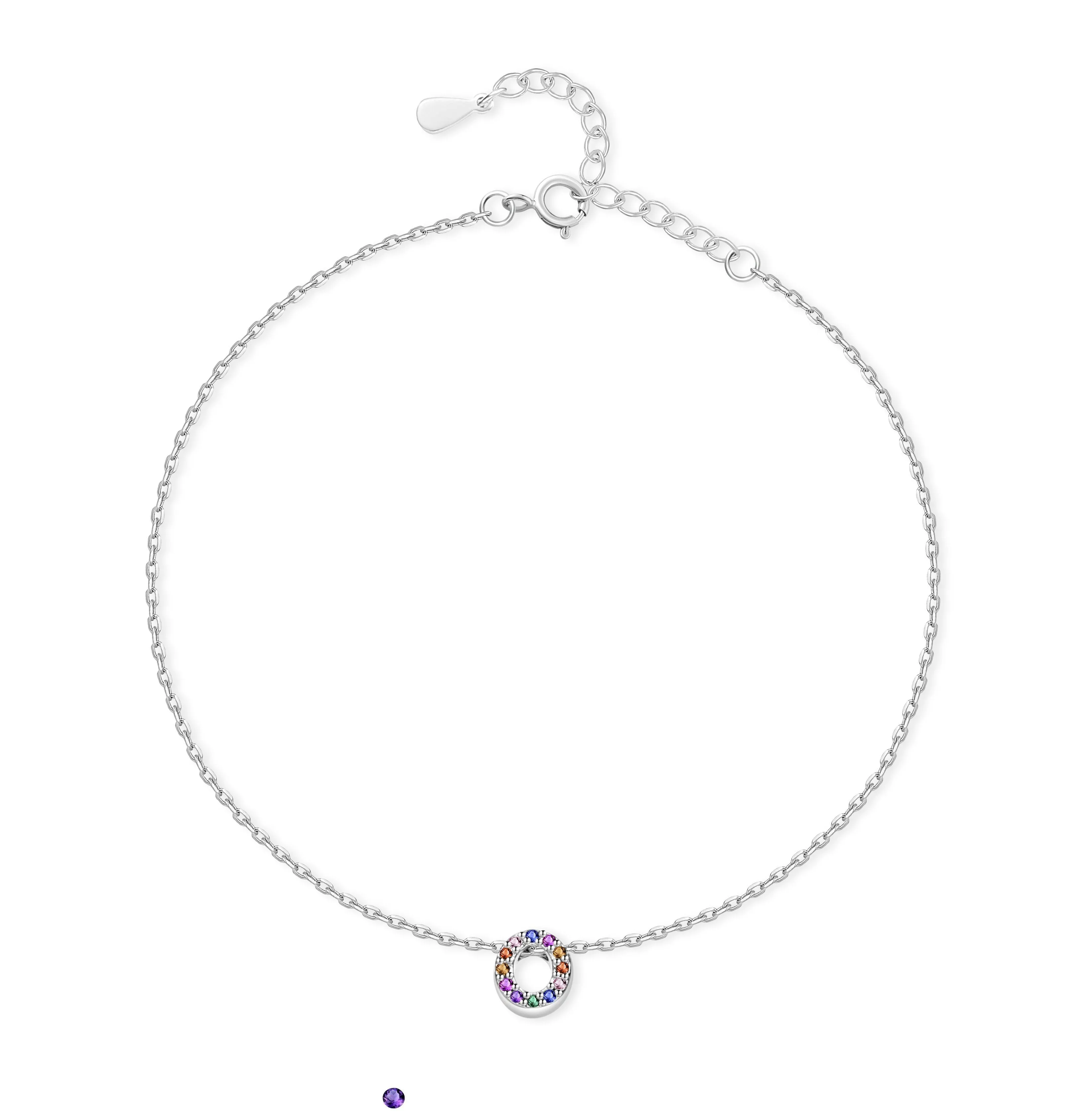 "Silver Initial" Anklet