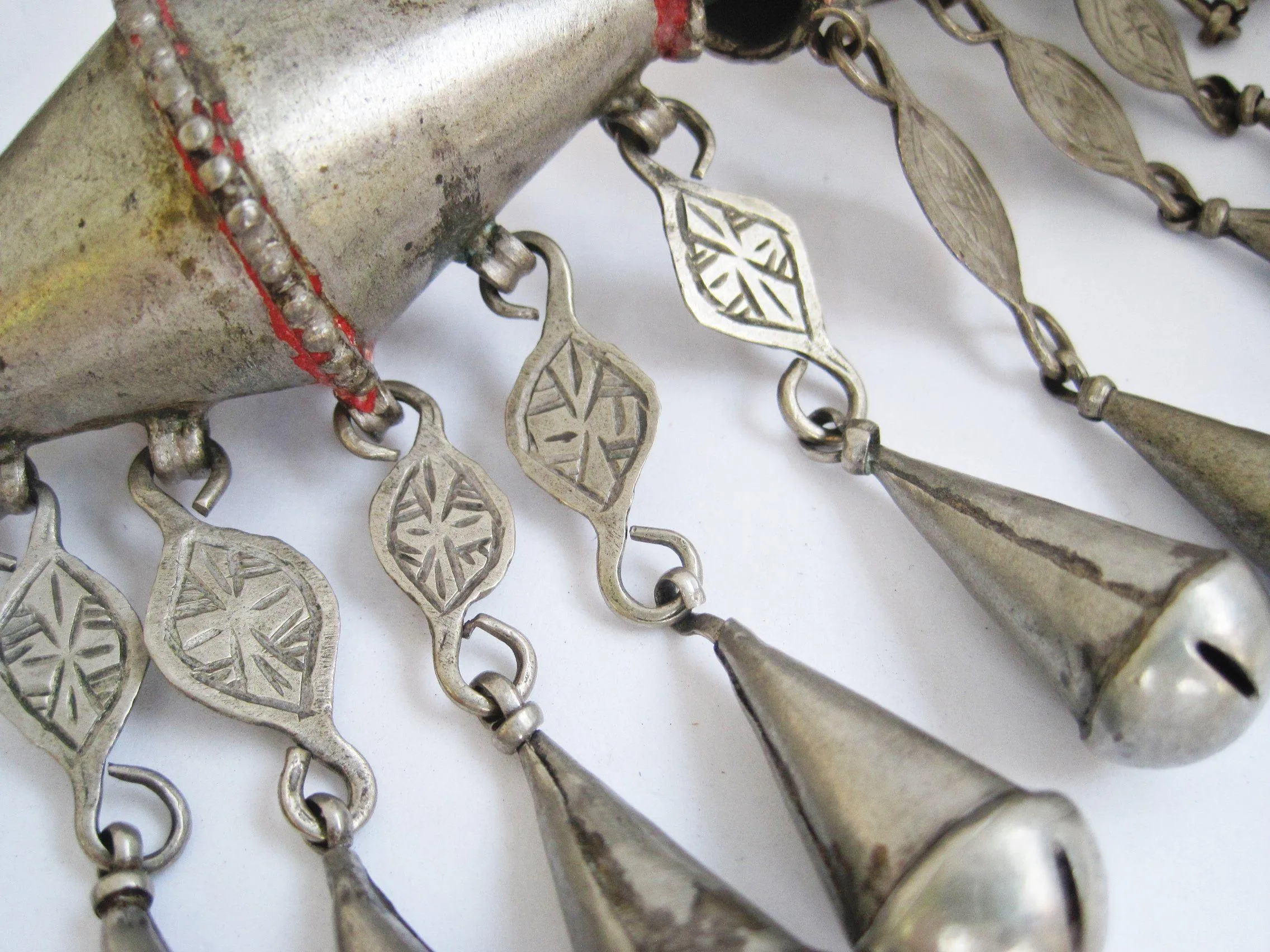 Rare Vintage Silver Berber Necklace from Morocco