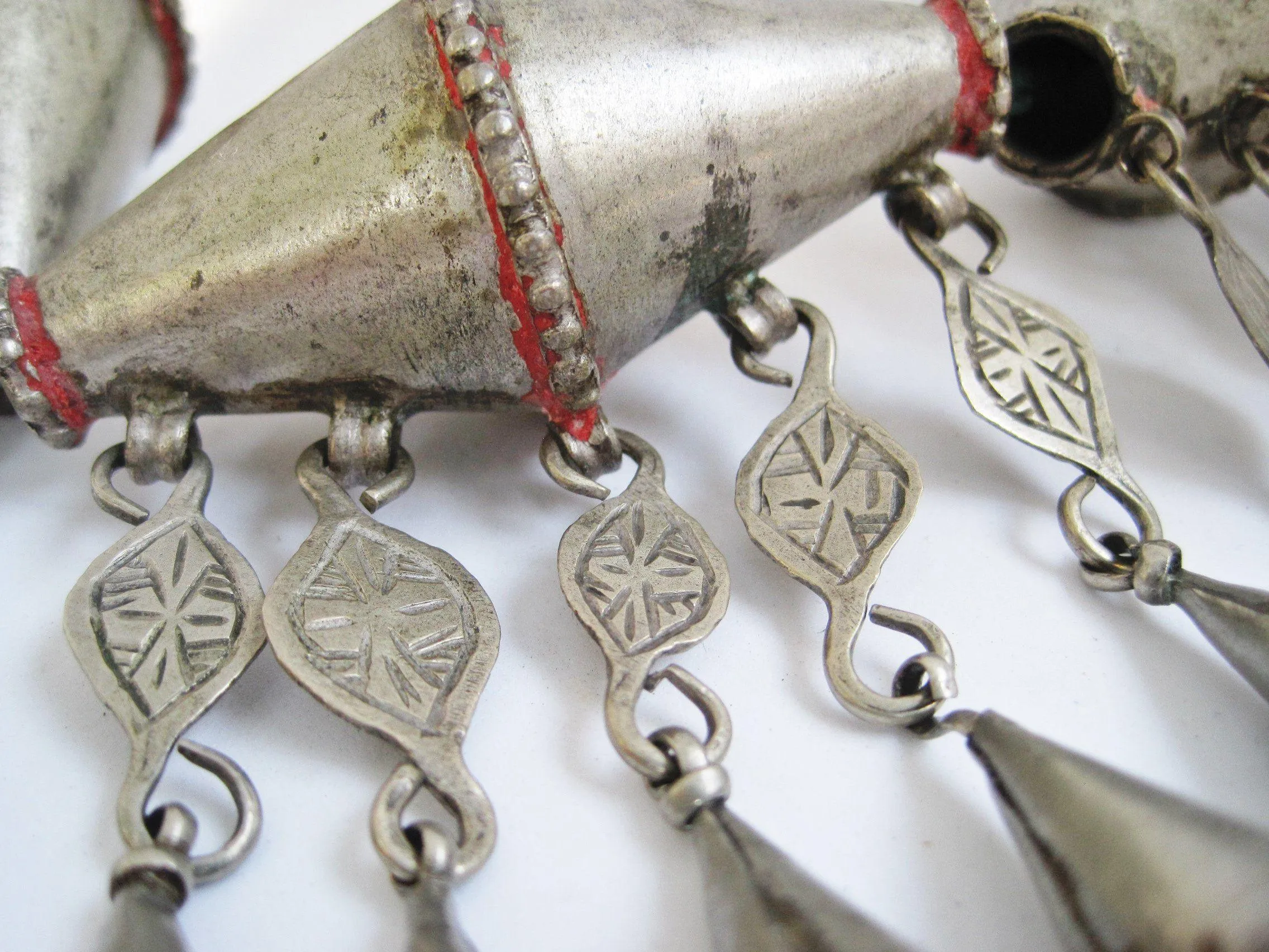 Rare Vintage Silver Berber Necklace from Morocco