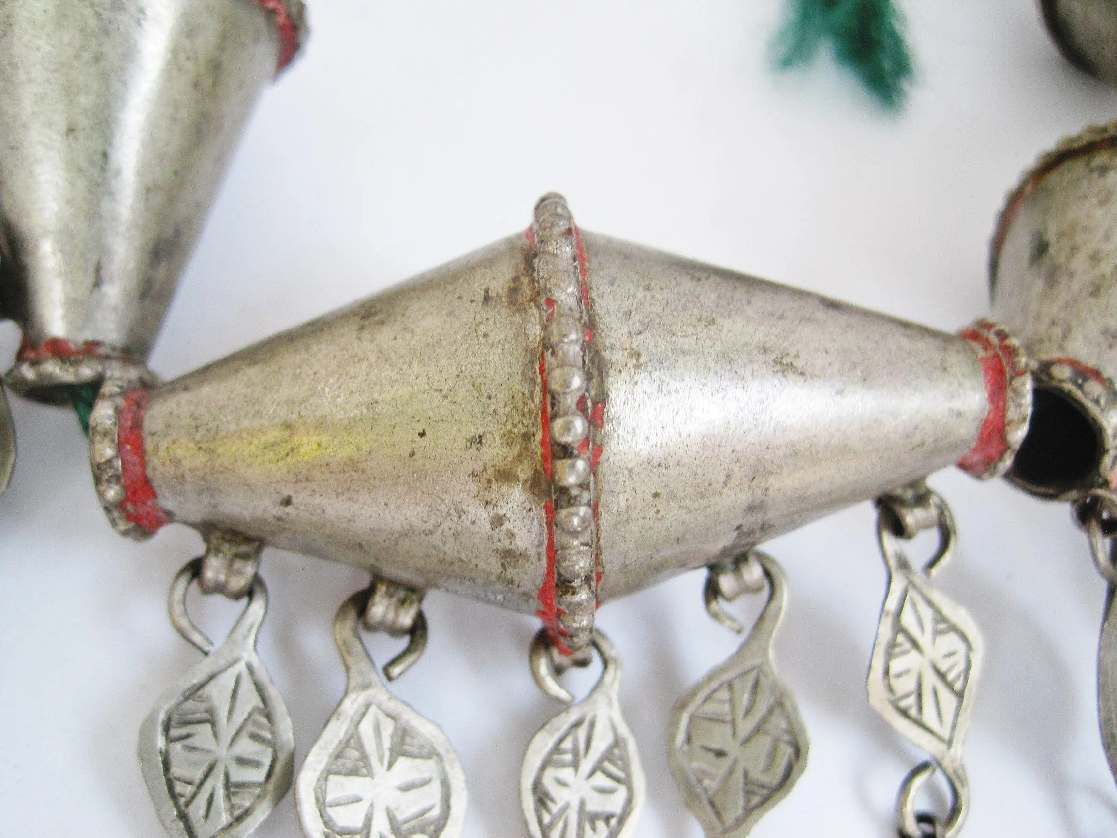 Rare Vintage Silver Berber Necklace from Morocco