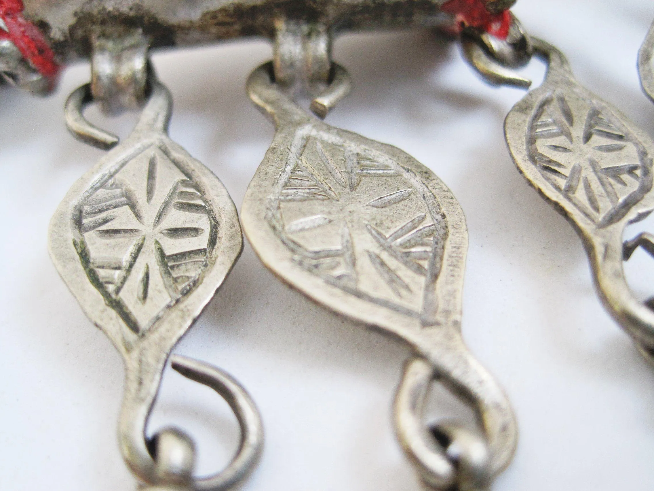 Rare Vintage Silver Berber Necklace from Morocco