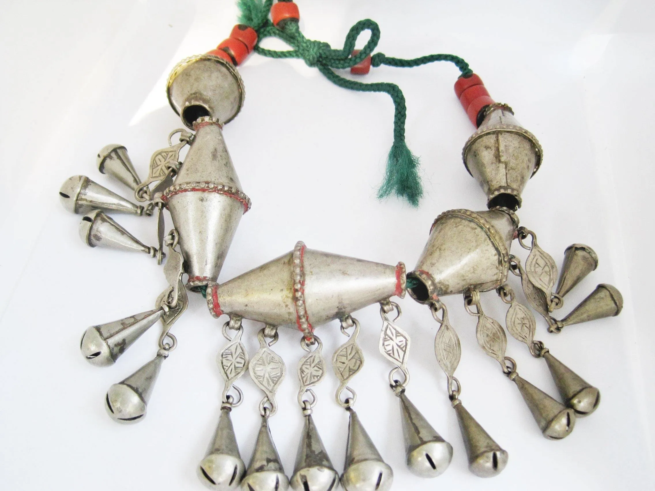 Rare Vintage Silver Berber Necklace from Morocco