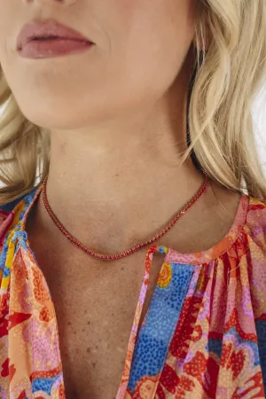 Riley Necklace - Coral