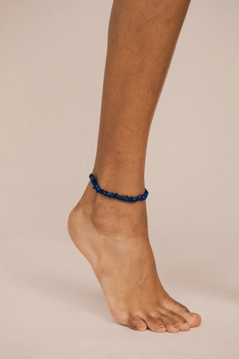 Santorini anklet gold plated (22 cm)