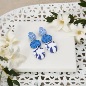 Santorini Peacock Post Earrings