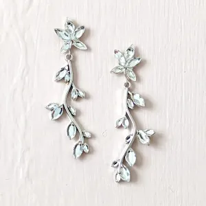 Silver Wedding Earrings