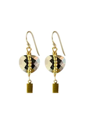 Solo Earrings - Pyrite