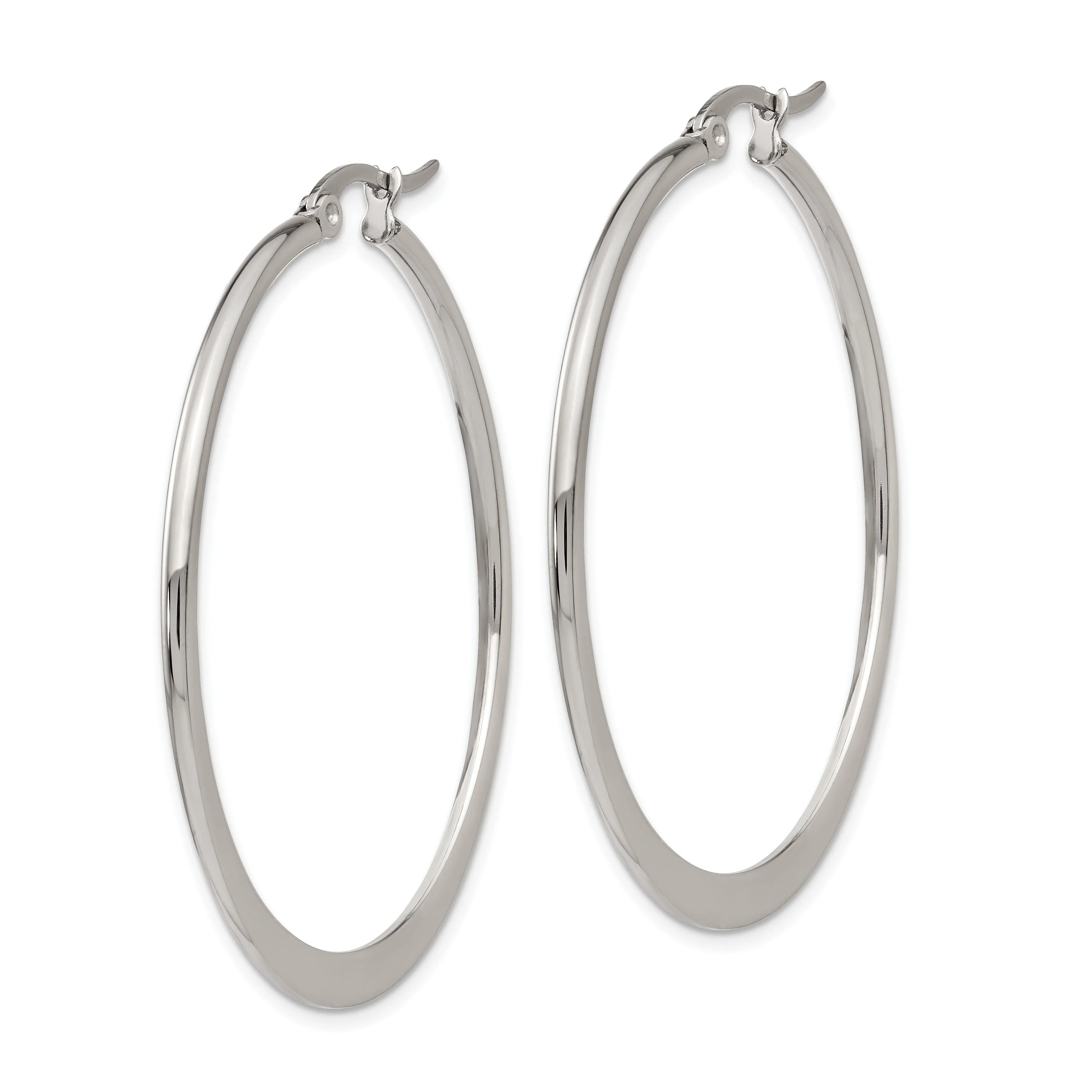 Stainless Steel Hoop Earrings 40MM Diameter