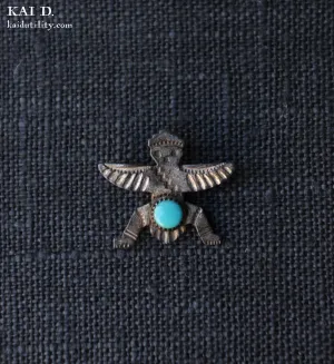 Sterling Silver Brooch - Kachina (petit size)