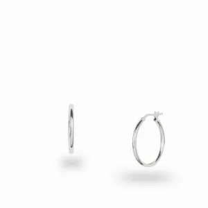 Sterling Silver Hoop Earrings 20mm