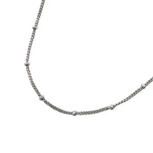 Sterling Silver Tiny Ball Anklet