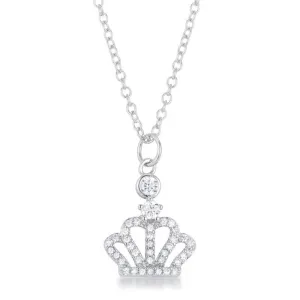 Tabitha CZ Crown Pendant