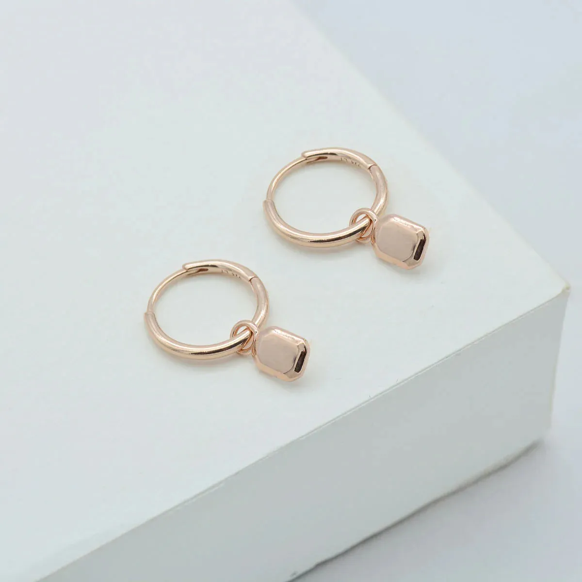 Tate Huggie Hoop Earring