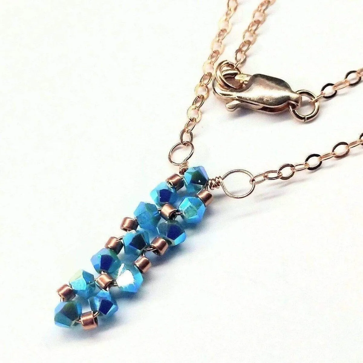 Tiny Super Sparkly Rock Candy Crystal Bar Necklace