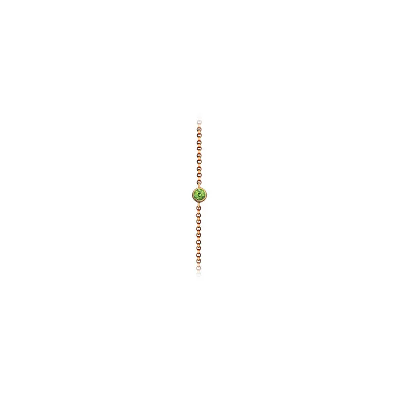 【TO ME, FROM ME】Peridot Bracelet 18K Gold Aug. Birthstone