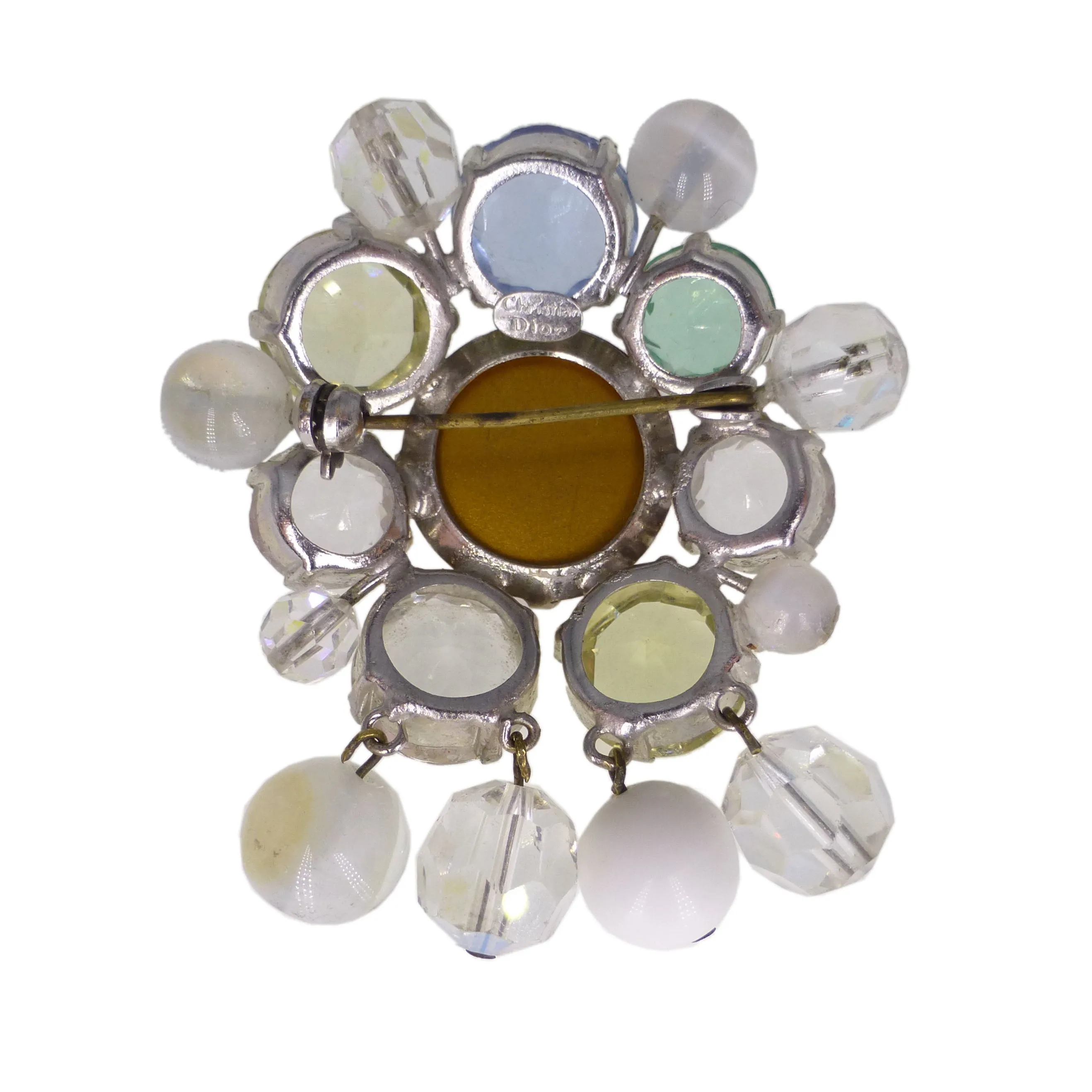 Vintage Christian Dior Paste Glass Bubble Brooch (AF)