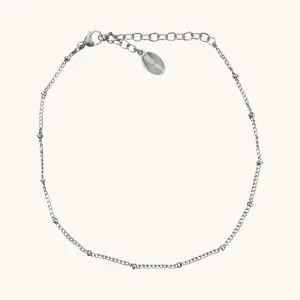 Waterproof Silver Jess Anklet