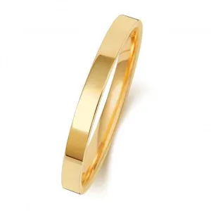 Wedding Band 18K Flat Court 2mm-1.15 Wedding  Ring WQ121L/I