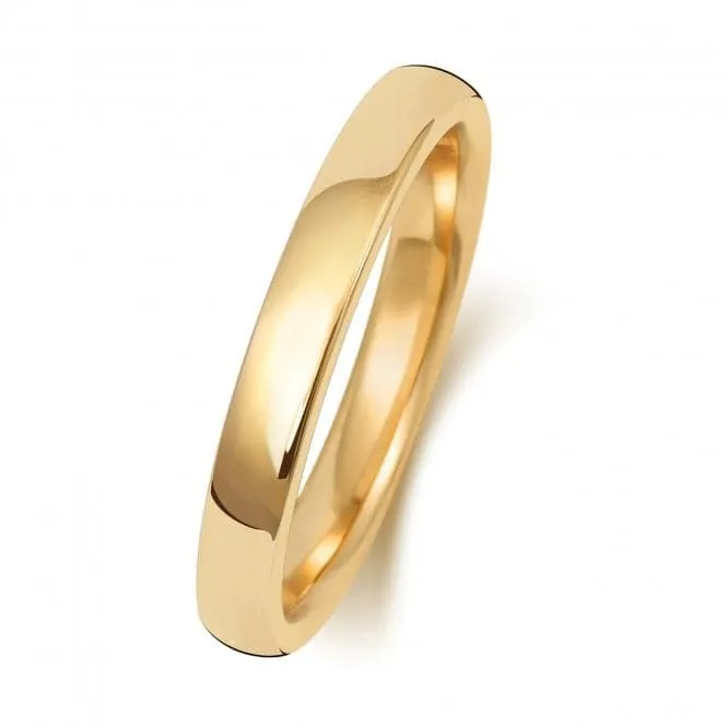 Wedding Band 9K Soft Court 2.5 mm-1.7 Wedding  Ring W132H