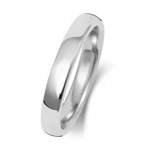 Wedding Band Platinum Soft Court 3mm-1.7 Wedding  Ring WP133H