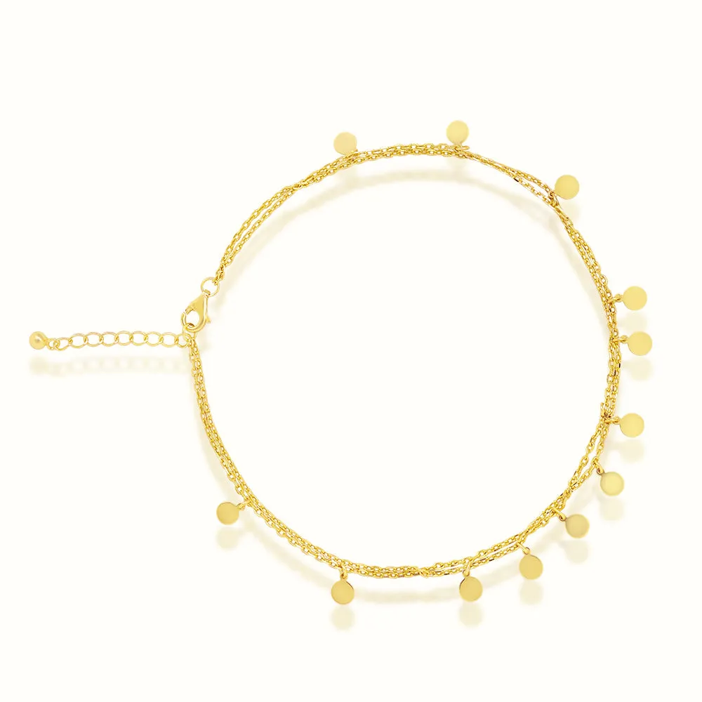 Women's Vermeil Gold Sphere's Anklet